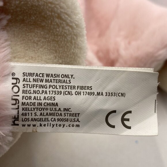 Kellytoy K. Luxe Baby Security Blanket Pink Unicorn Plush Head Lovey Rattle Toy - Picture 6 of 9